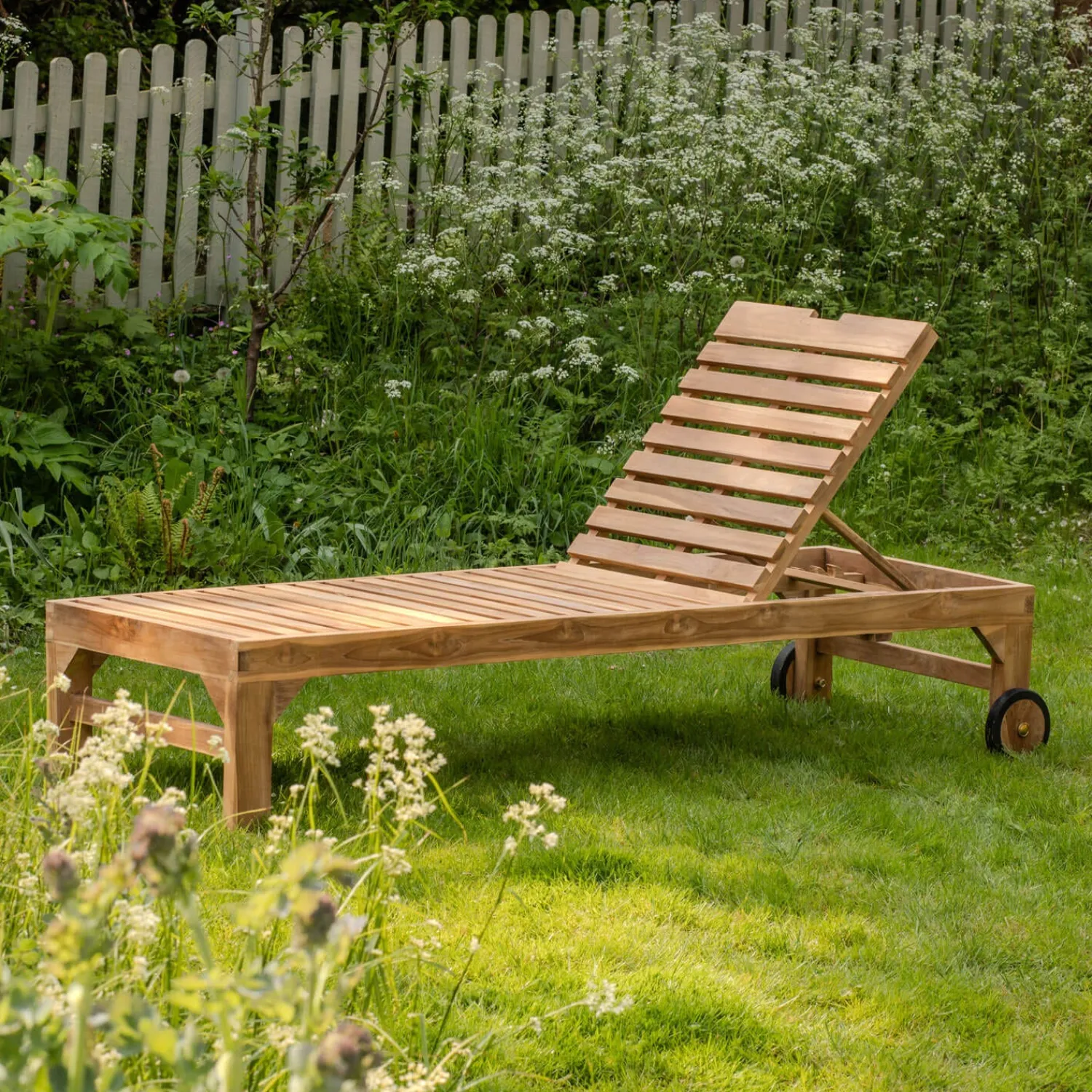 Graham & Green Tiana Teak Sun Lounger