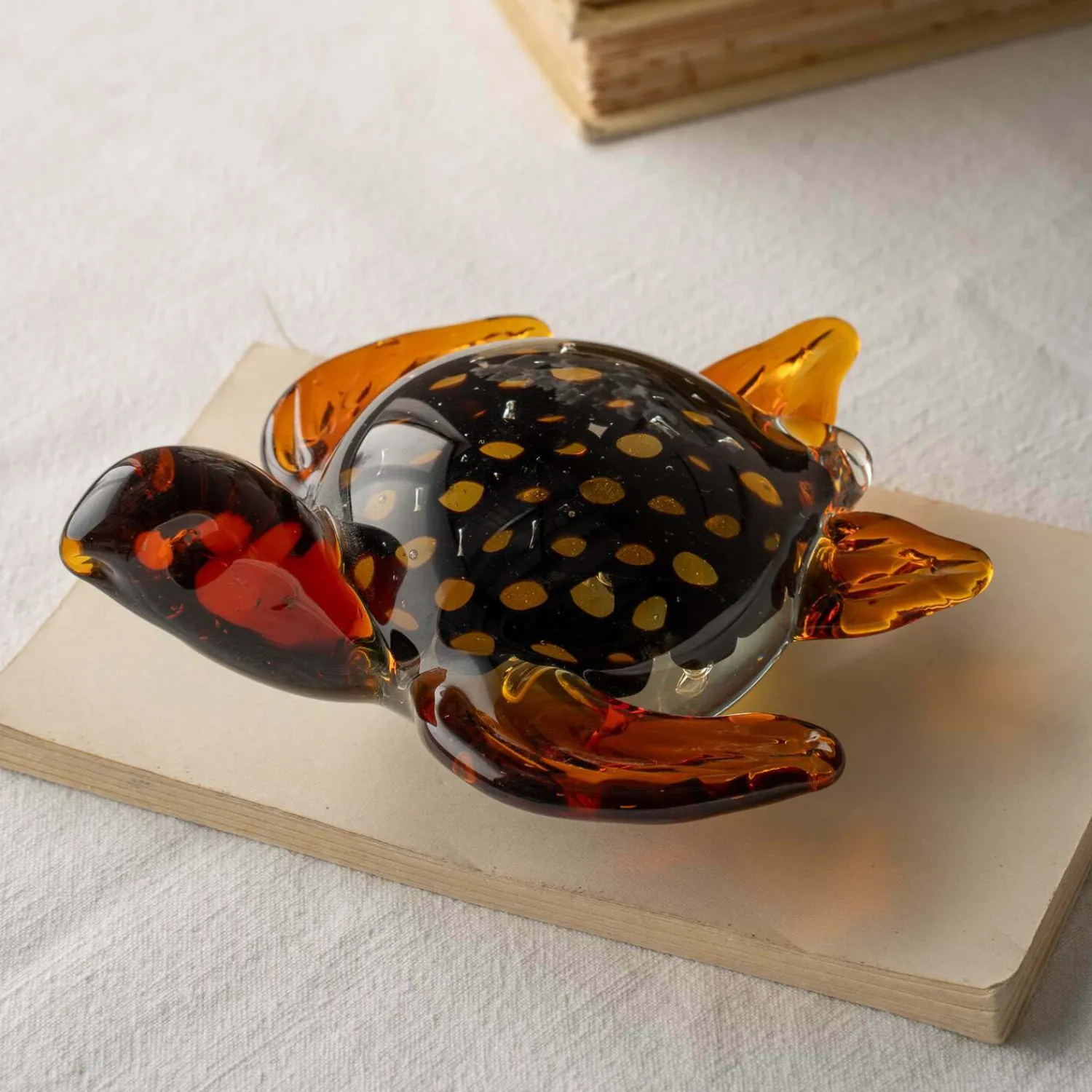 Graham & Green Tibo Turtle Glass Ornament