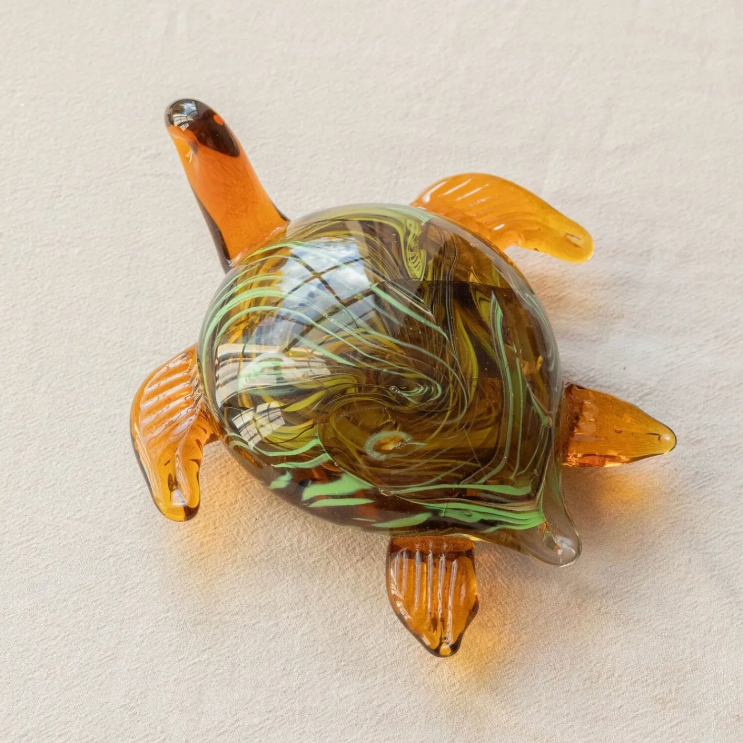 Graham & Green Timmy Turtle Glass Ornament