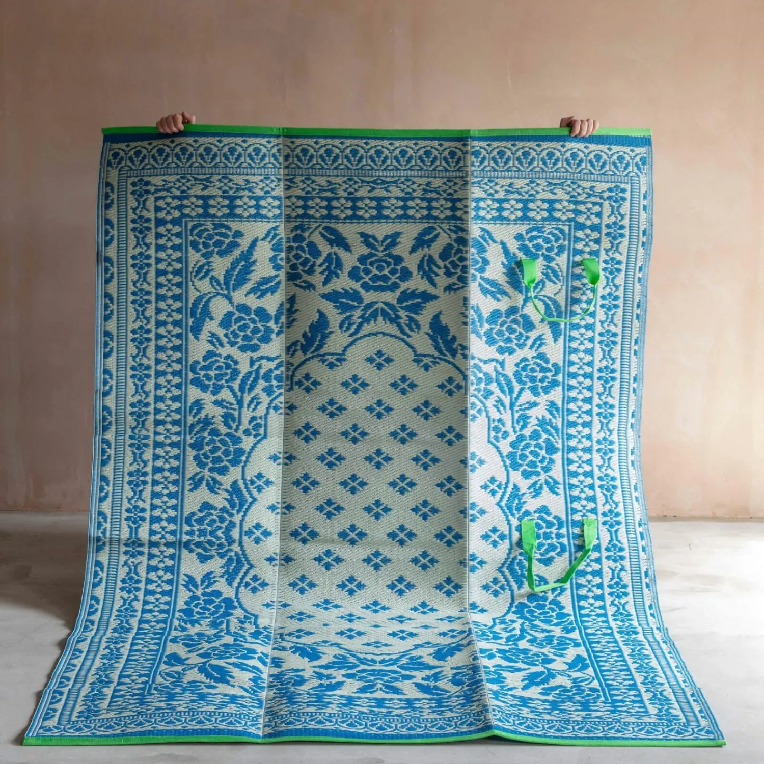 Graham & Green Tivoli Blue Recycled Picnic Blanket