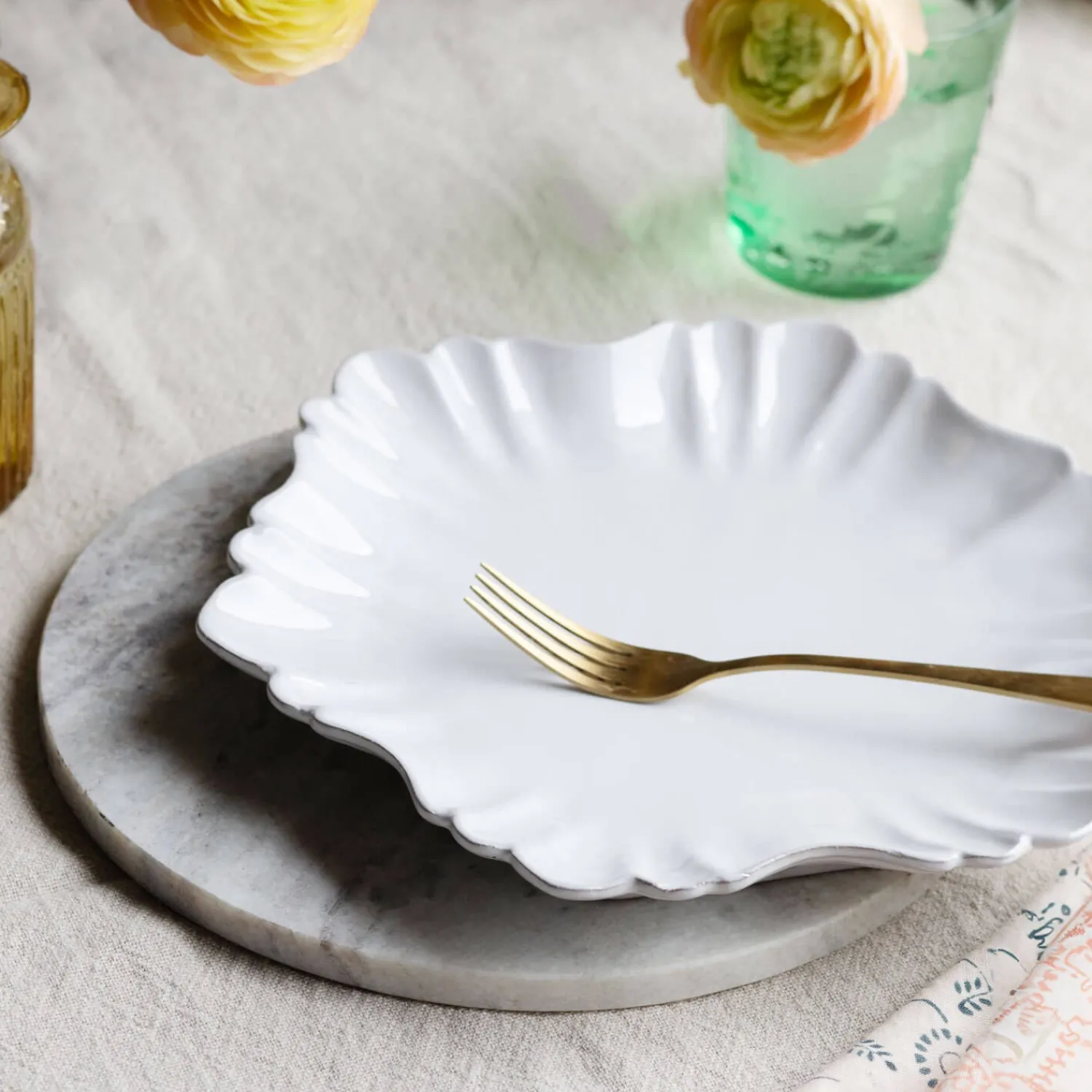 Graham & Green Toronto Round Marble Placemat