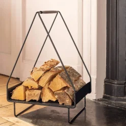 Graham & Green Triangular Log Holder