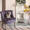 Graham & Green Trianon Grey Velvet Chair