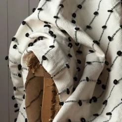 Graham & Green Trinx Large Black and White Throw