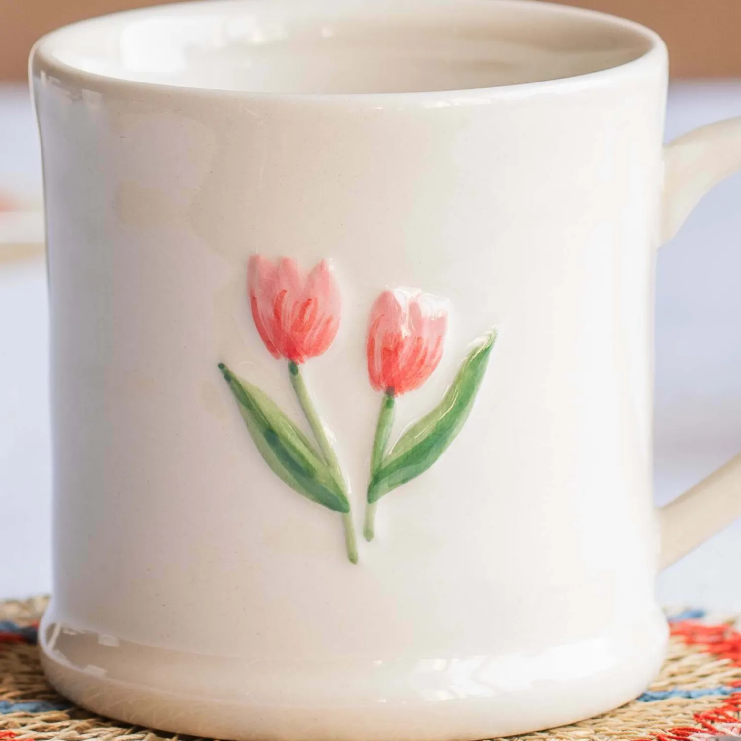 Graham & Green Tulips Motif Mini Mug