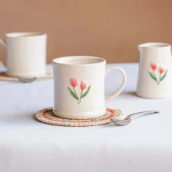 Graham & Green Tulips Motif Mini Mug