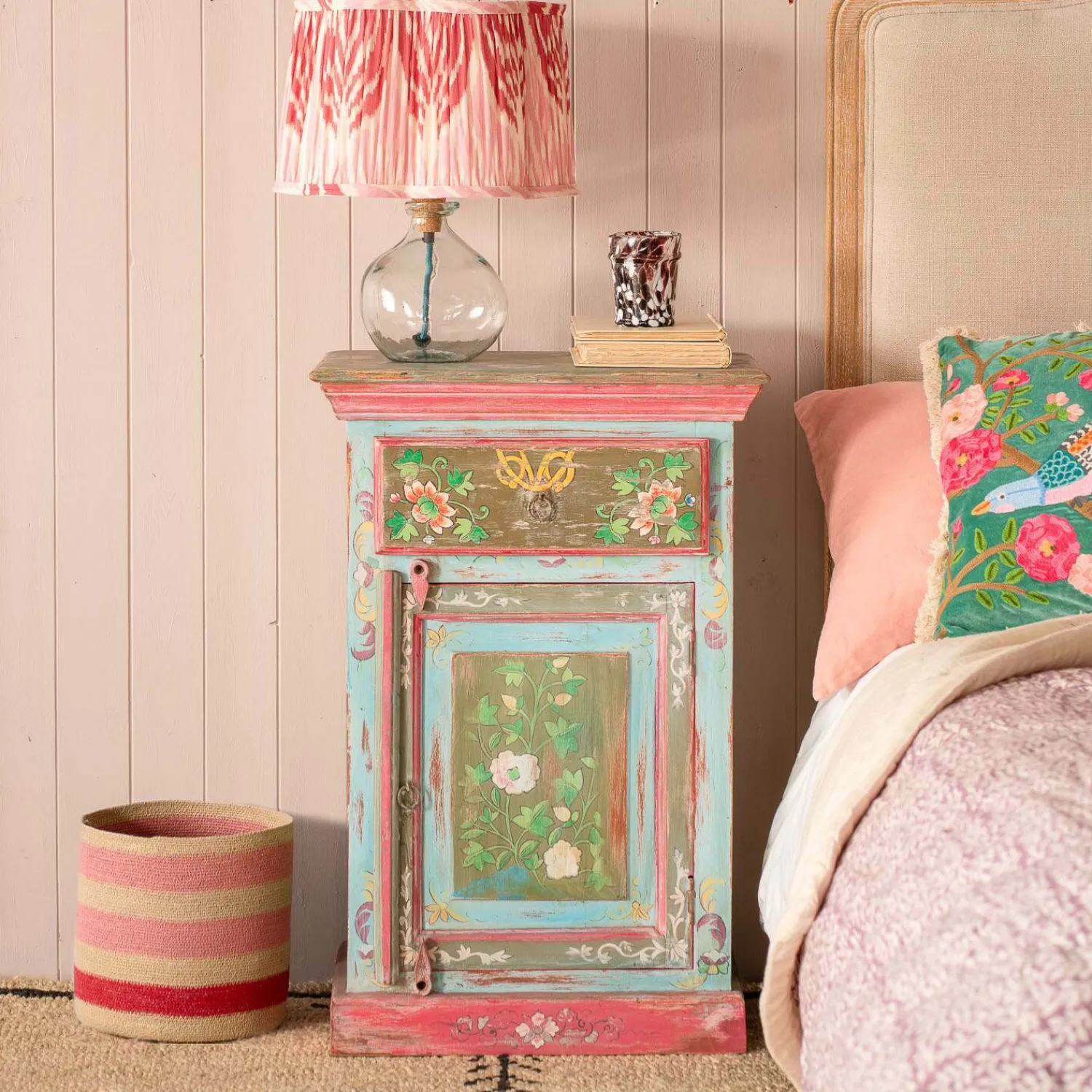 Graham & Green Tunxi Painted Bedside Table