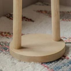 Graham & Green Twin Stem Wooden Floor Lamp