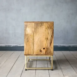 Graham & Green Umberto Brass Bedside Table