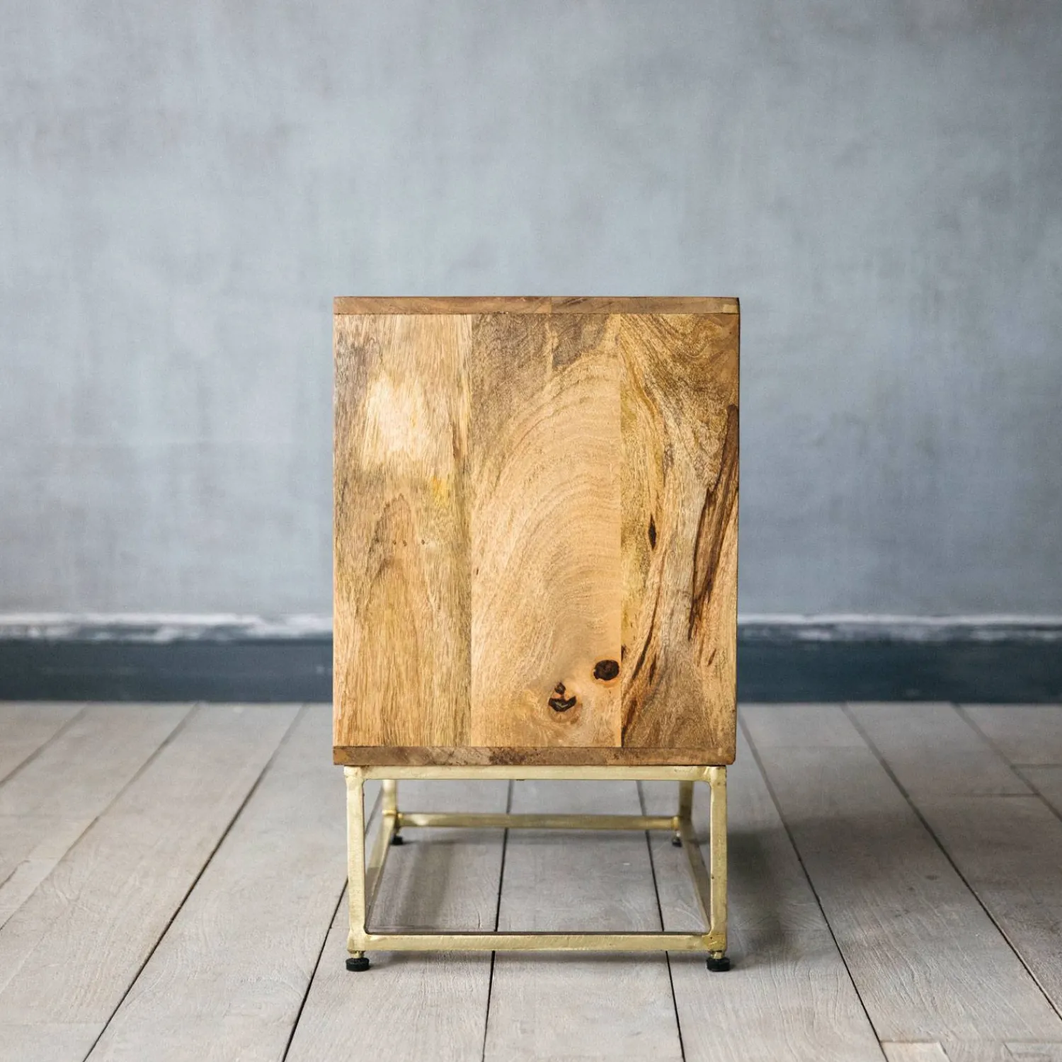 Graham & Green Umberto Brass Bedside Table