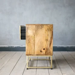 Graham & Green Umberto Brass Bedside Table