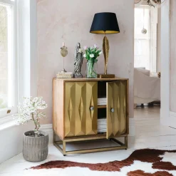 Graham & Green Umberto Brass Cabinet