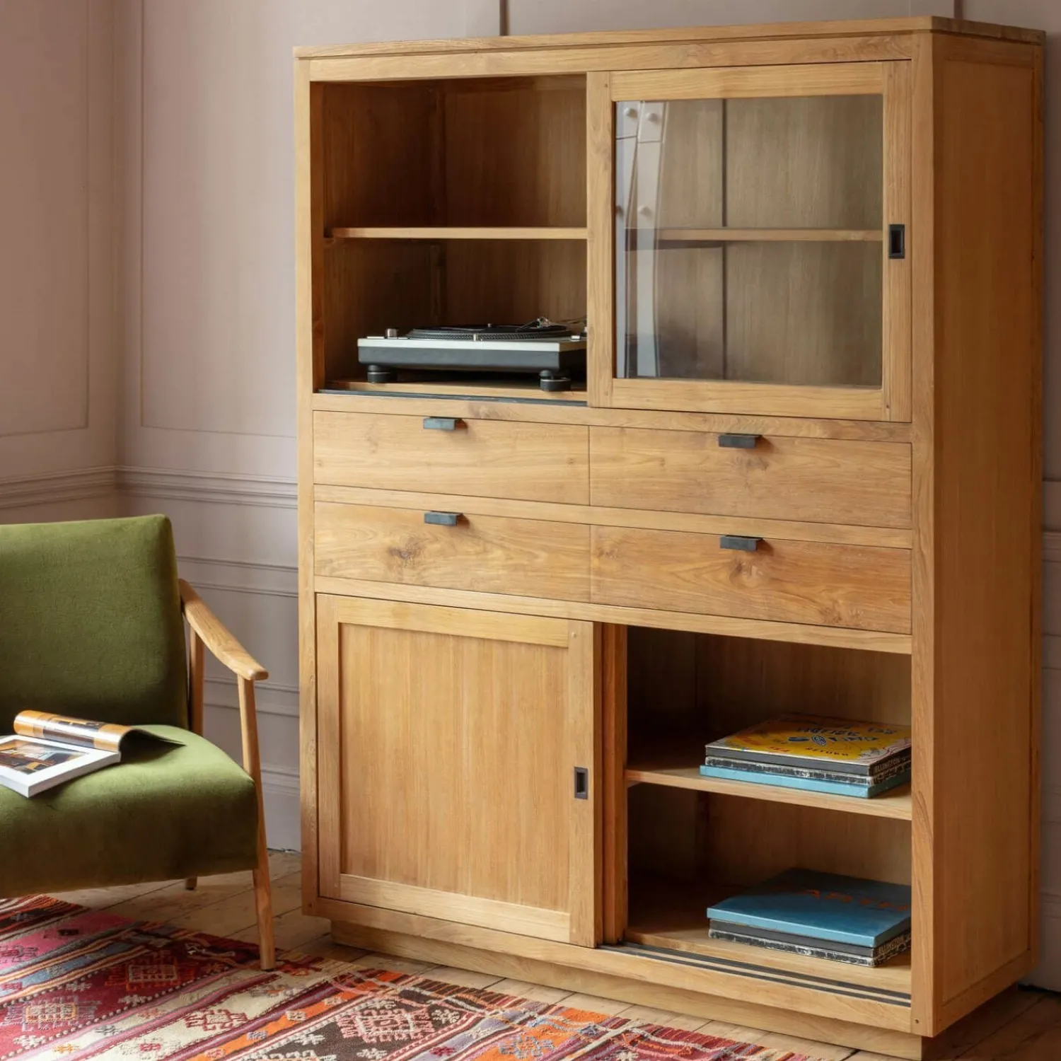 Graham & Green Valence Teak Cabinet