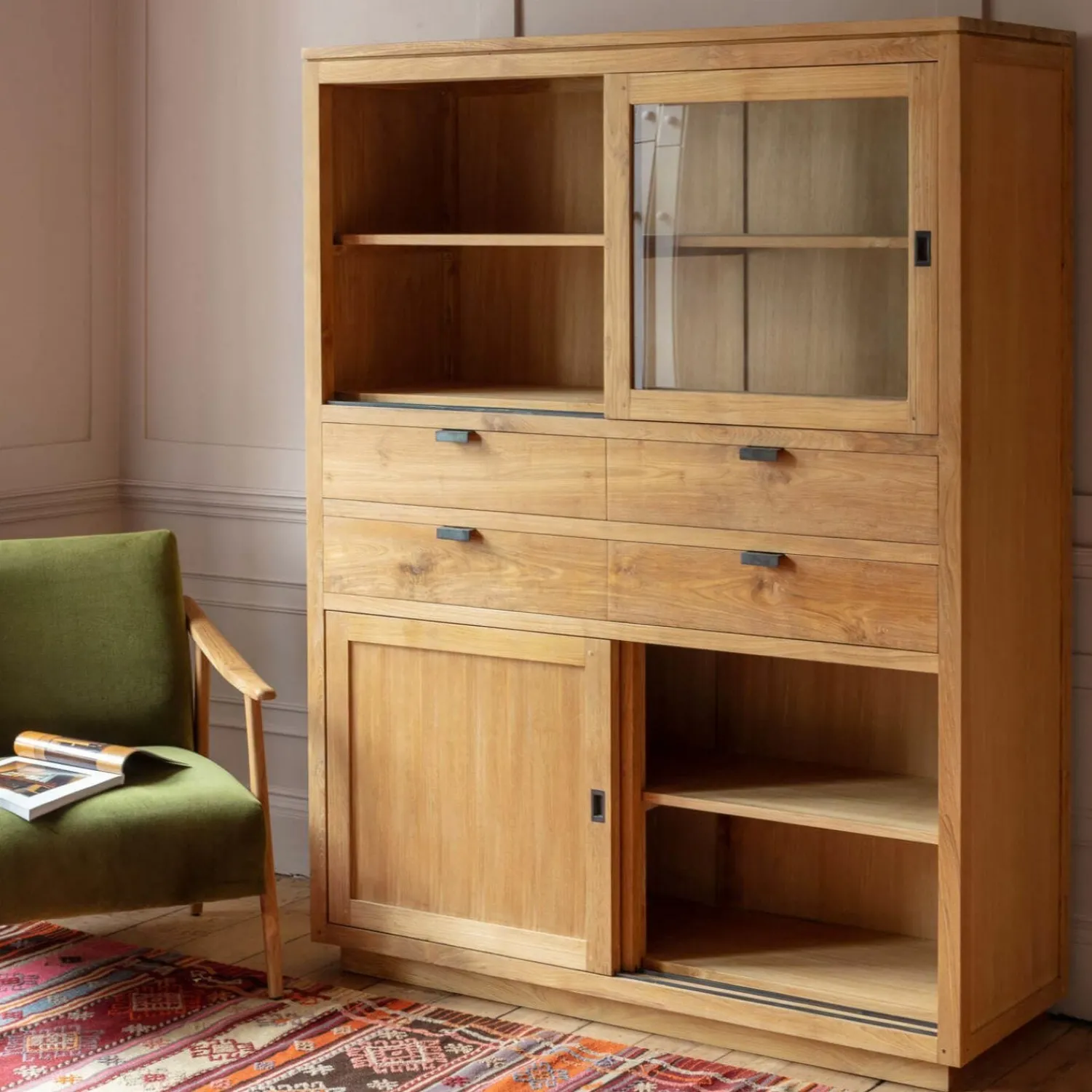 Graham & Green Valence Teak Cabinet