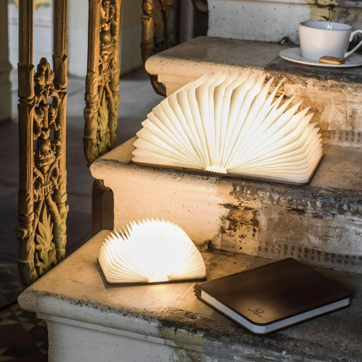 Graham & Green Walnut Smart Book Lights