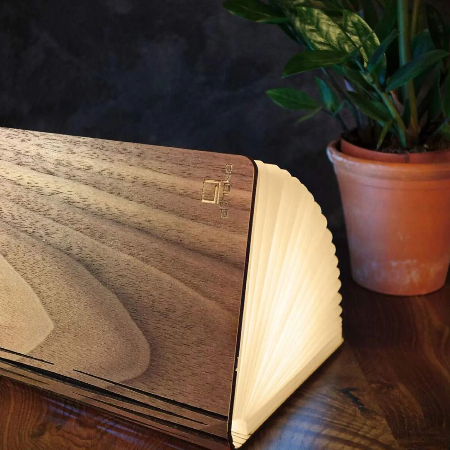 Graham & Green Walnut Smart Book Lights