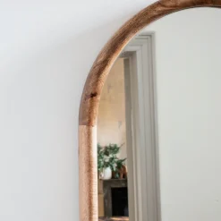 Graham & Green Walter Natural Wood Arched Mirror