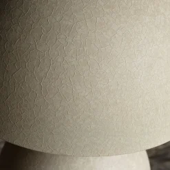 Graham & Green Warm Grey Textured Dome Table Lamp