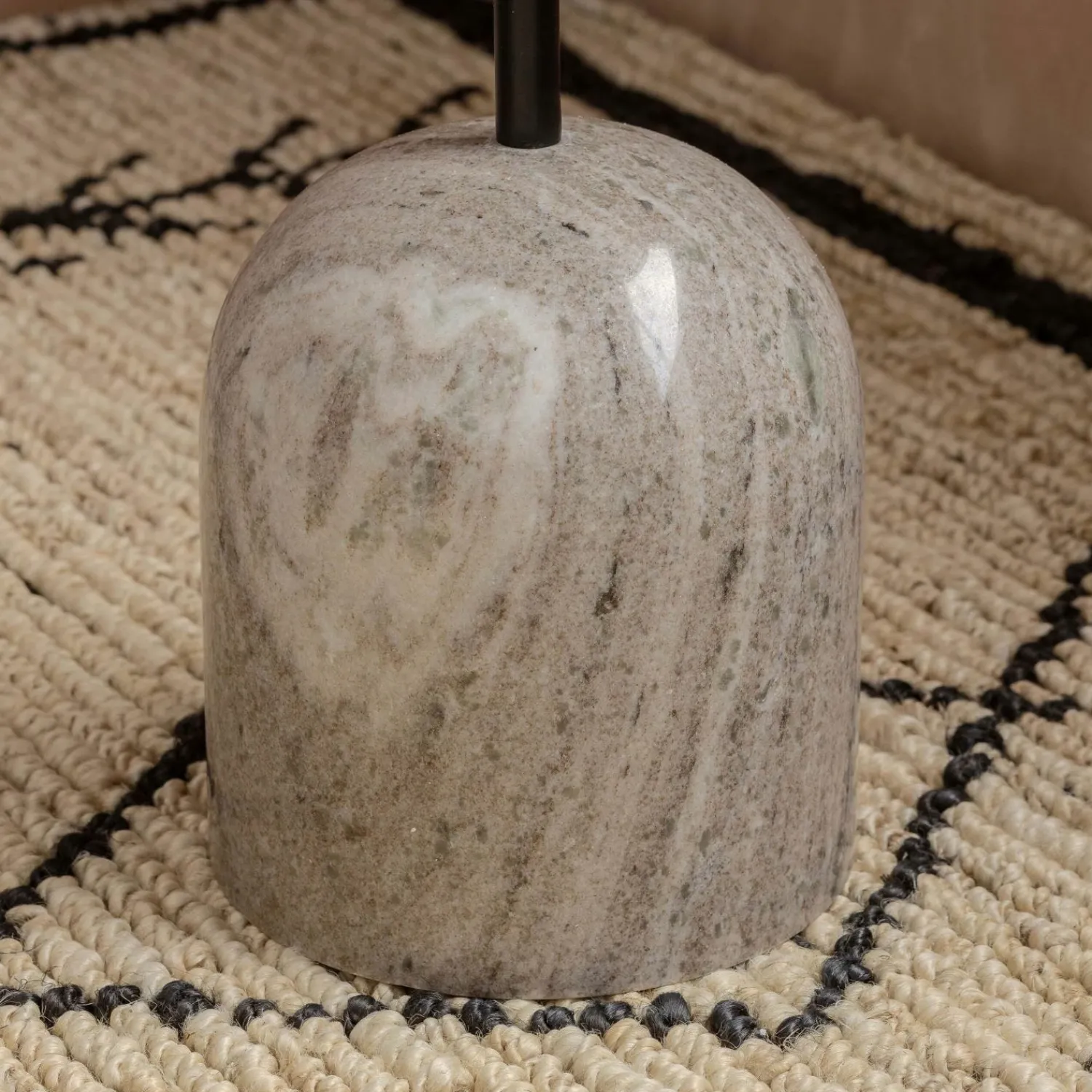 Graham & Green Waverly Wood and Marble Side Table