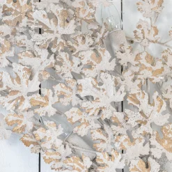 Graham & Green White and Gold Leaves Wall Light