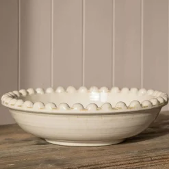 Graham & Green White Bobble Serving Bowl