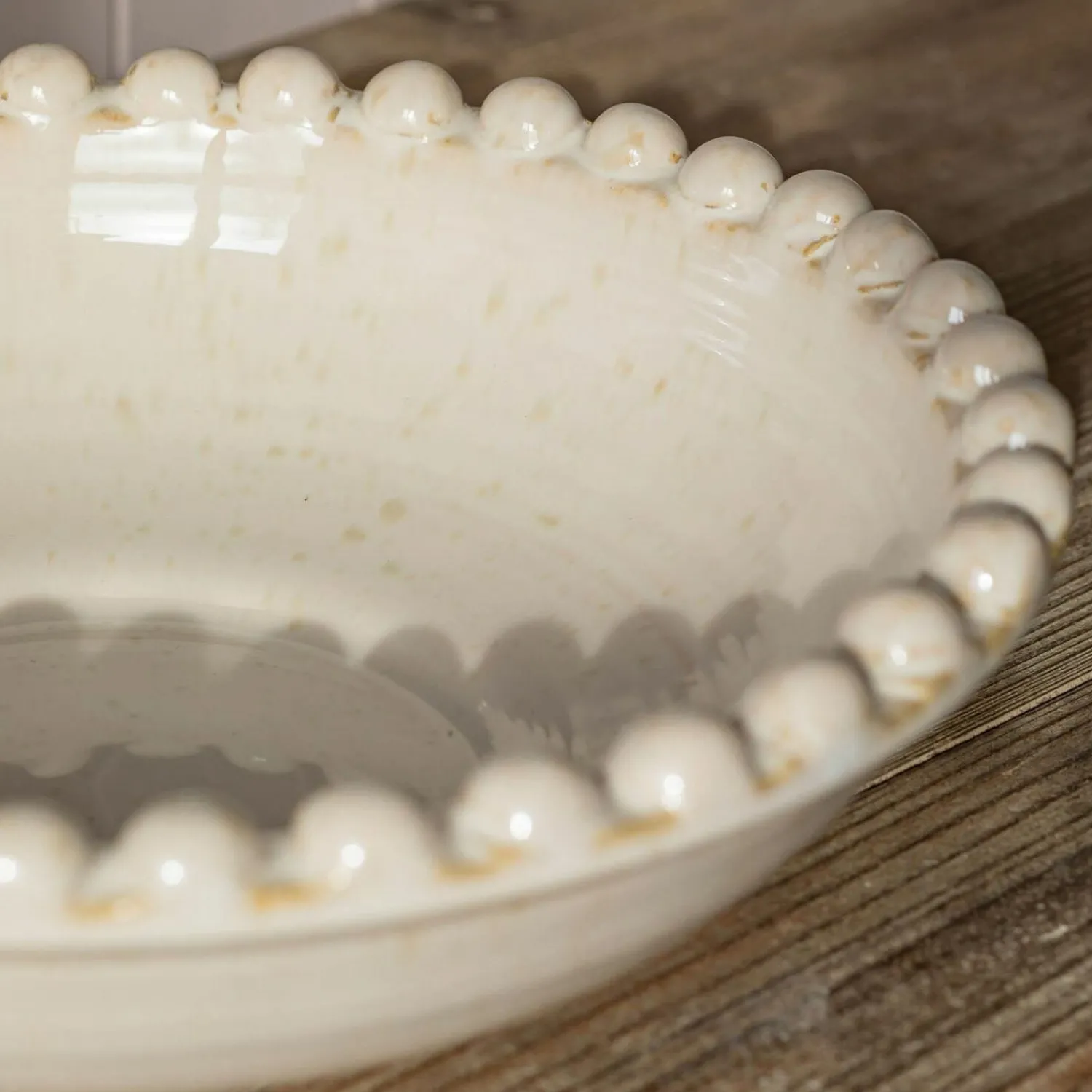 Graham & Green White Bobble Serving Bowl