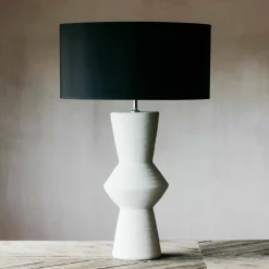 Graham & Green White Cyrus Ceramic Lamps