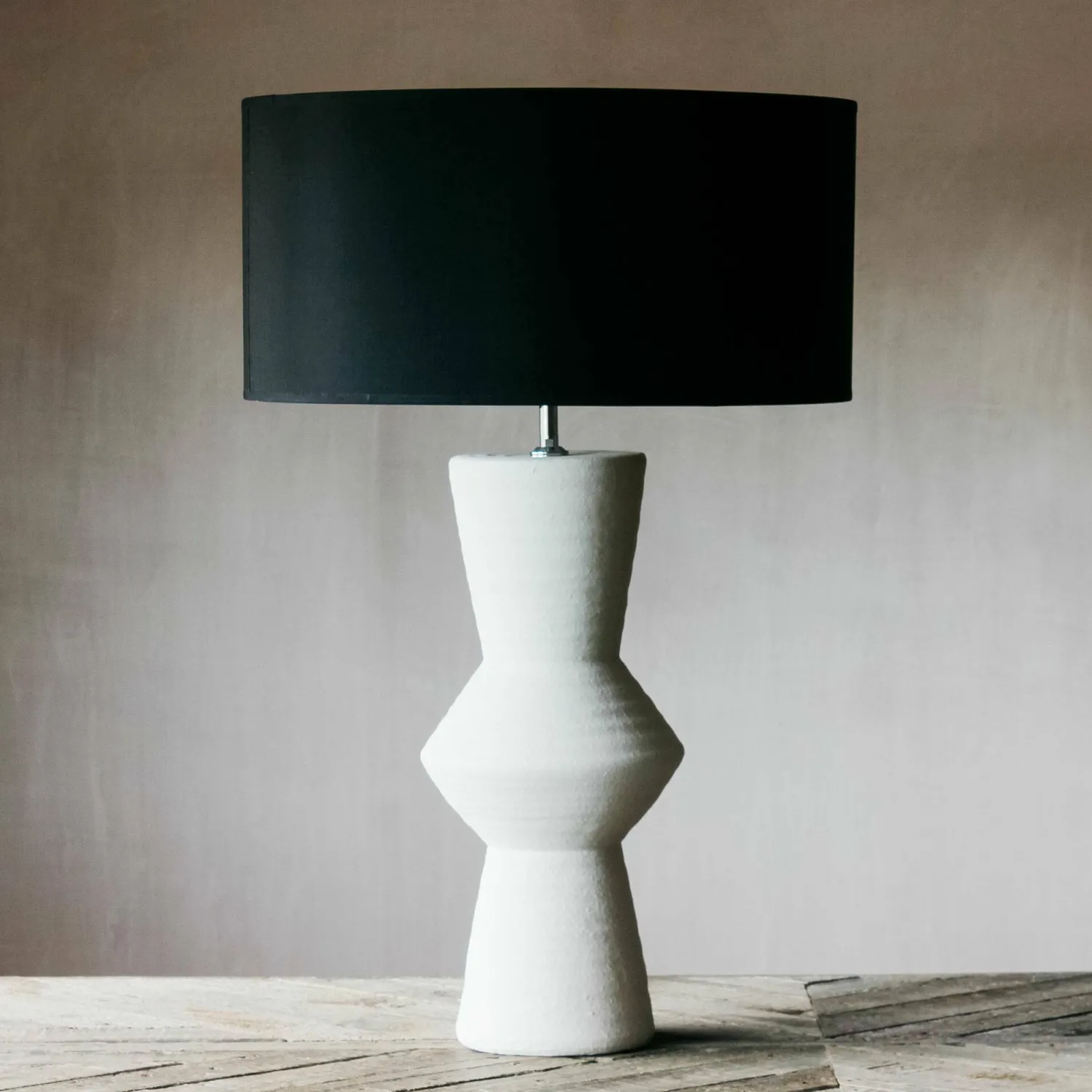 Graham & Green White Cyrus Ceramic Lamps