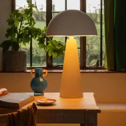 Graham & Green White Dome Table Lamp