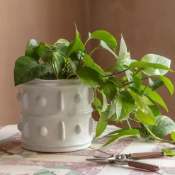 Graham & Green White Rustic Planter Large
