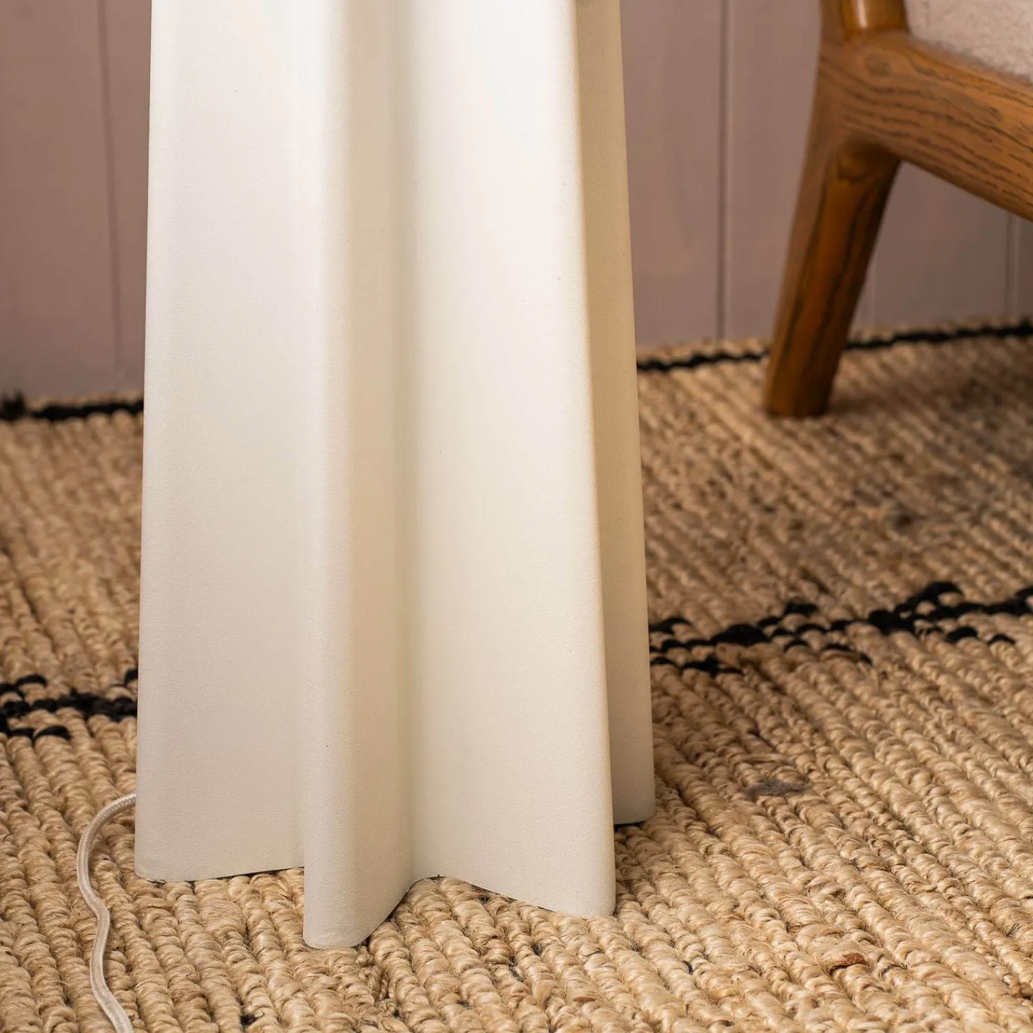 Graham & Green White Wave Floor Lamp
