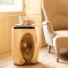 Graham & Green Whitewash Wooden Side Table