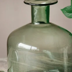 Graham & Green Wide Green Glass Bottle