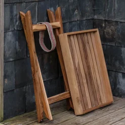 Graham & Green William Outdoor Wooden Tray Side Table
