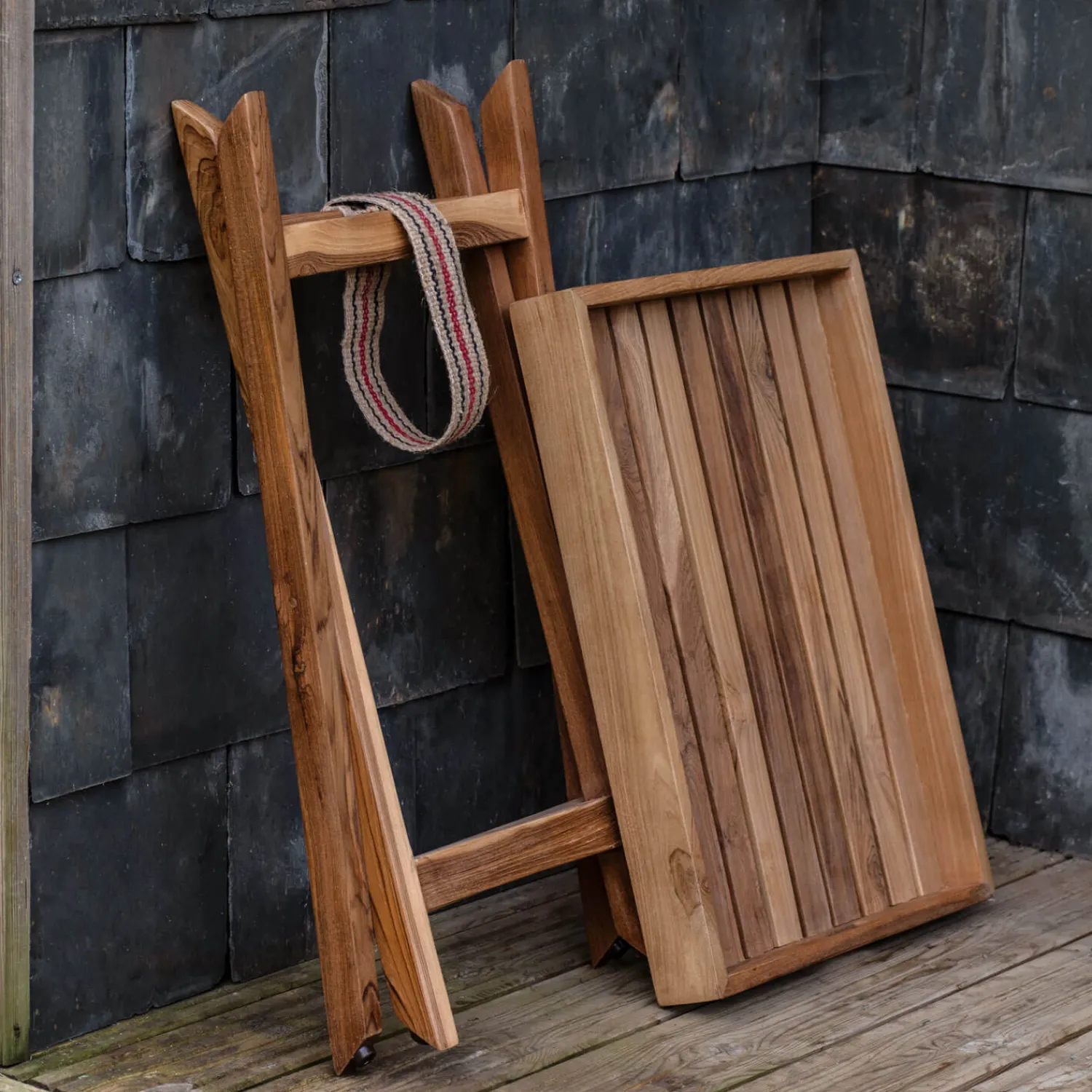Graham & Green William Outdoor Wooden Tray Side Table