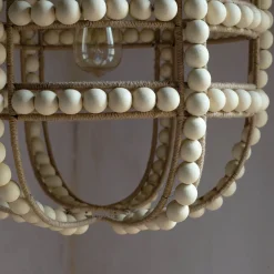Graham & Green Wooden Bead Pendant