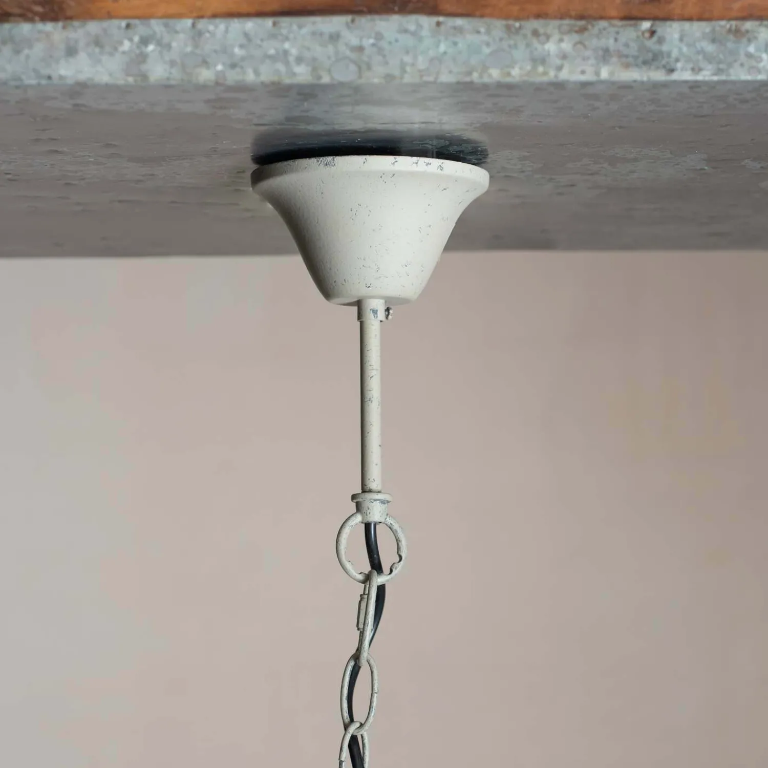 Graham & Green Wooden Beaded Pendant Light