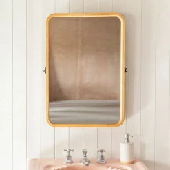 Graham & Green Wooden Edge Wall Mirror