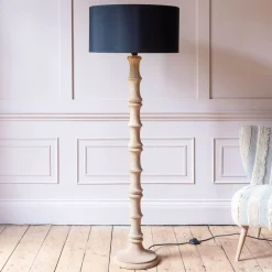 Graham & Green Wooden Floor Lamp