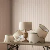Graham & Green Woodland Green Scallop Lamp Shades
