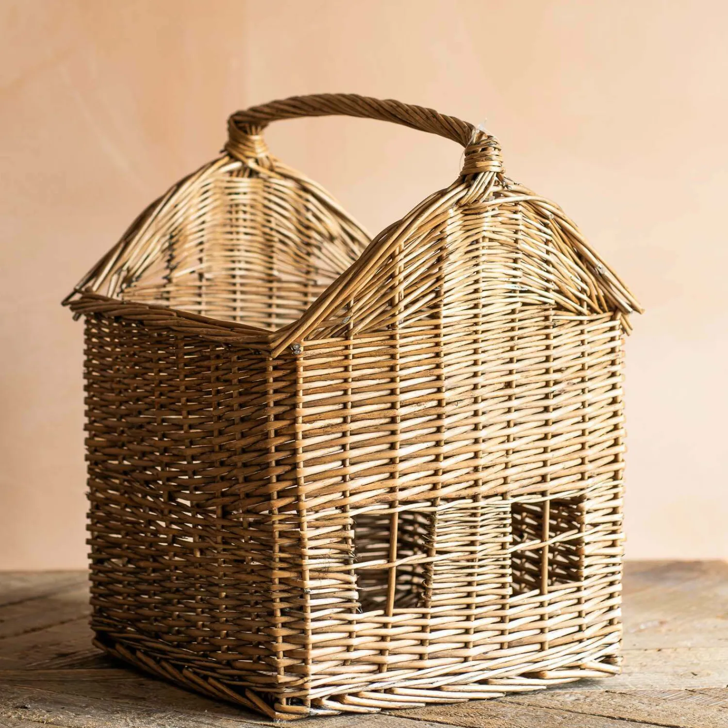 Graham & Green Woven Willow House Storage Basket
