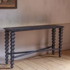 Graham & Green Yasmin Black Console Table