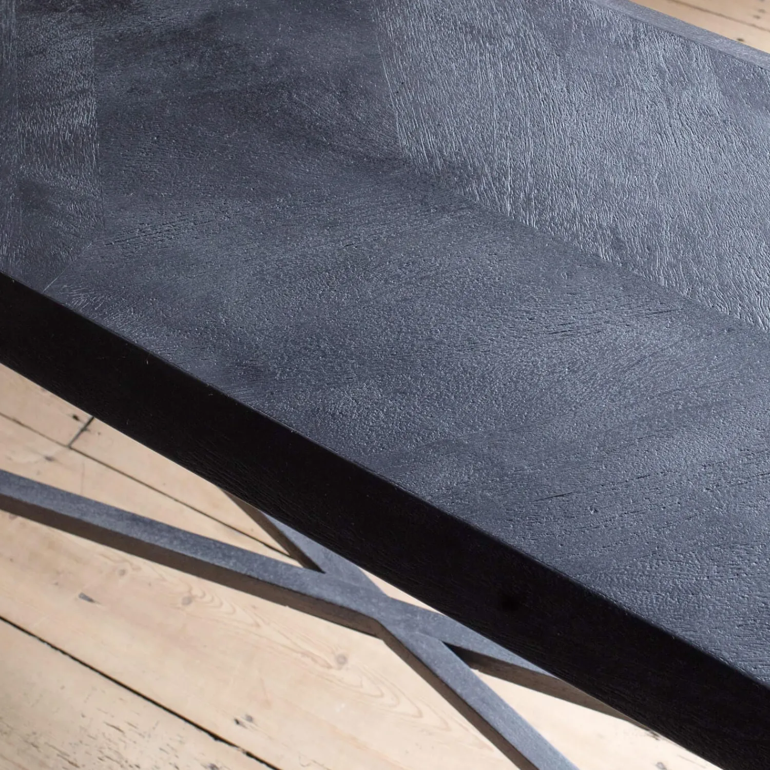 Graham & Green Yasmin Black Console Table