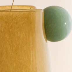 Graham & Green Yellow and Jade Medium Bolita Vase