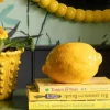 Graham & Green Yellow Ceramic Lemon Ornament