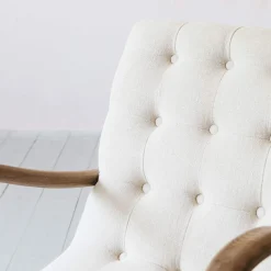 Graham & Green York Natural Linen Armchair