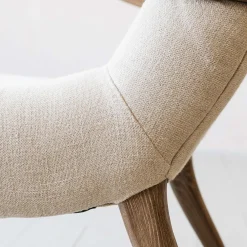 Graham & Green York Natural Linen Armchair
