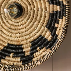 Graham & Green Zig Zag Seagrass Wall Light